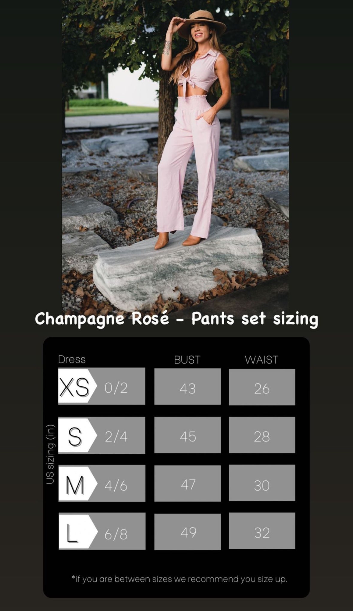 Champagne Rosé - Pants Set