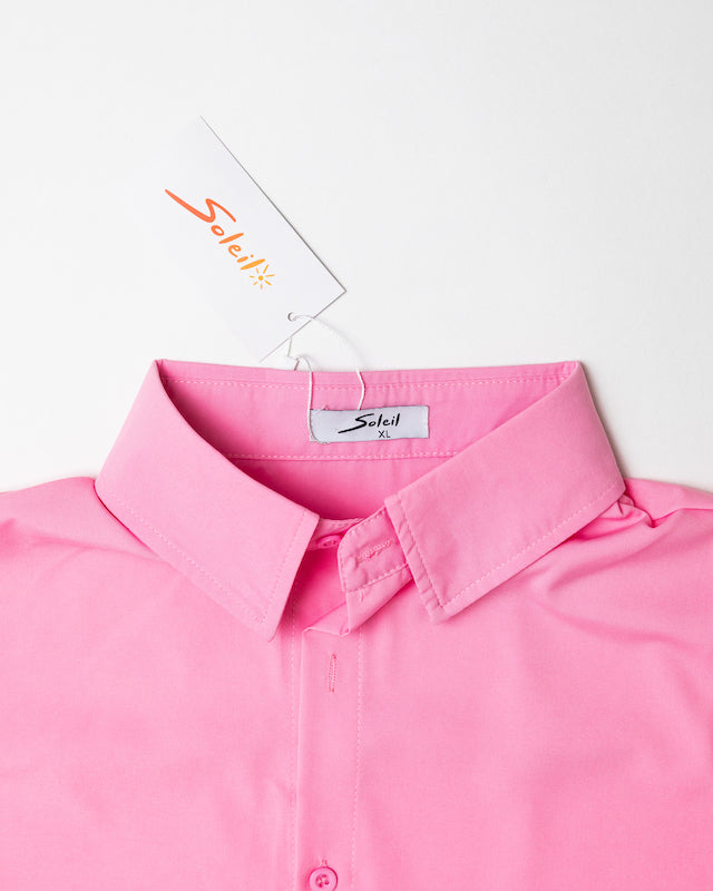 Chemise Couleur Rose Pale