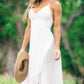 High Slit Wrap Dress | White