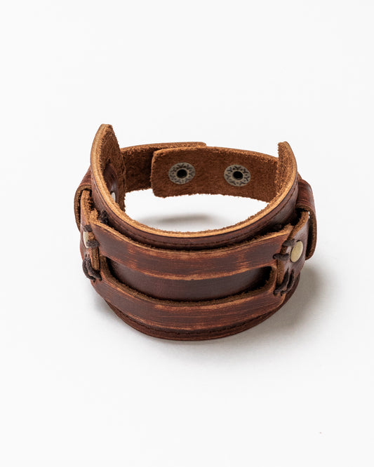 Men's Leather Boho Bracelet | Mocha