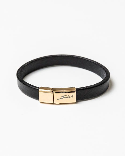 Men's Soleil Leather Band | Onyx