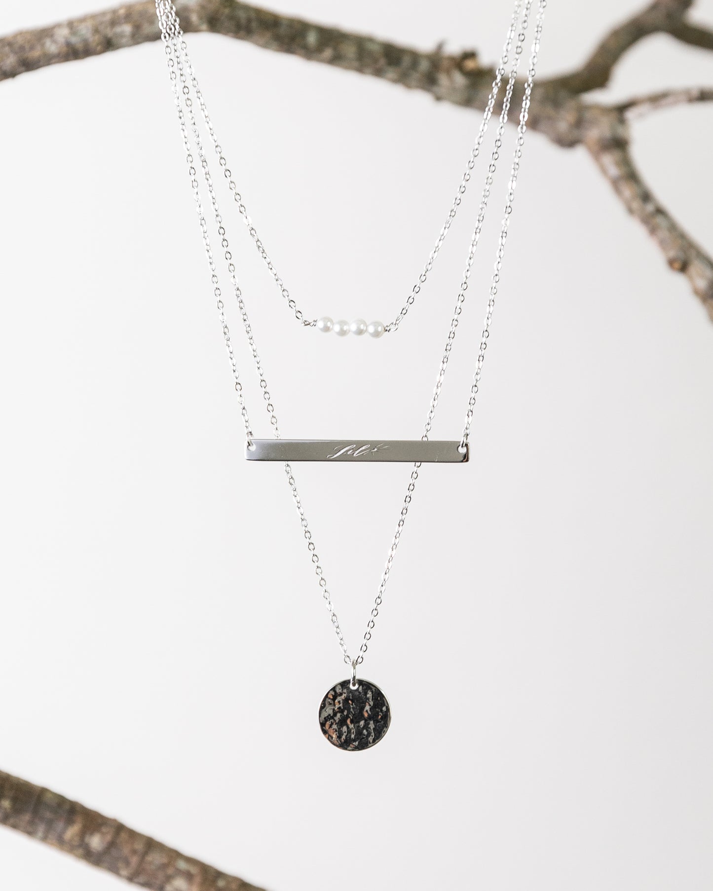 Silver Waterfall Necklace