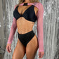 Buckle Mesh Top - Pink