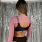 Buckle Mesh Top - Pink